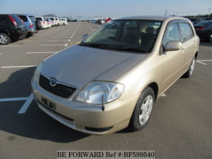Used 2002 TOYOTA COROLLA RUNX BF599540 for Sale