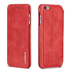 Qltypri iphone 7 iphone 8 case, notebook type PU leather anti-vibration Smuth Slimwallet