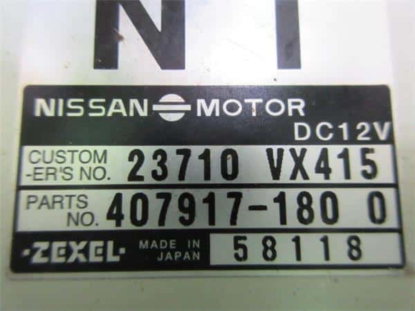 日産 コントロールユニット 2371M-VX415 日産 コントロールユニット 2371M-VX415 日産 コントロールユニット
