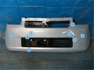 Front Bumper TOYOTA Pixisapace 2012 DBA-L575A 52119B2730J1 (PA56636120) 
