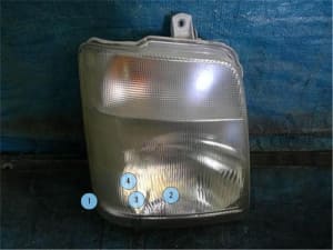 Right Headlight SUZUKI Carry 2009 EBD-DA65T (PA76002212) 