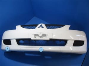 H14年ランサーセディアCS5W CSフロントバンパー白 Yahoo!オークション 