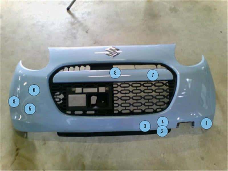 Used]Front Bumper SUZUKI Alto 2012 DBA-HA25S - BE FORWARD Auto Parts
