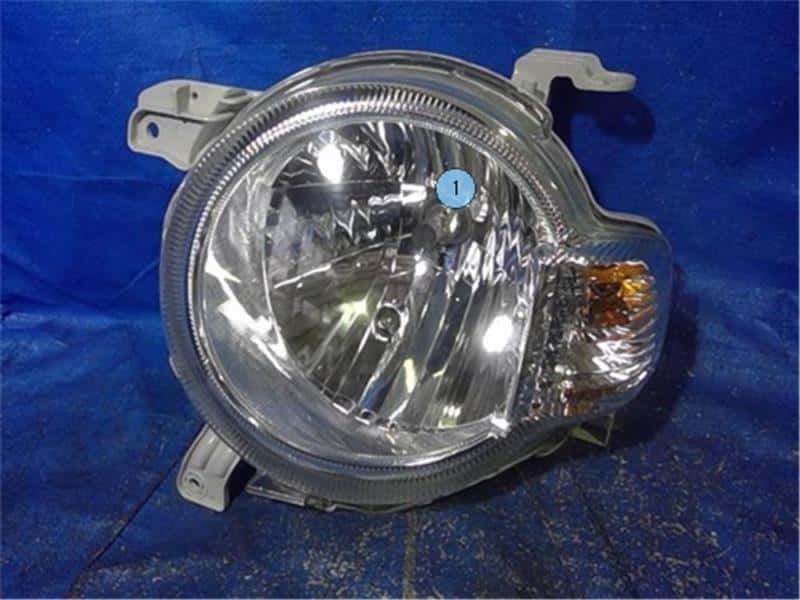 ◆Mira Cocoa 675S Left and Right Light Used]Right Headlight DAIHATSU Mira cocoa 2012 DBA-L675S 81110B2530