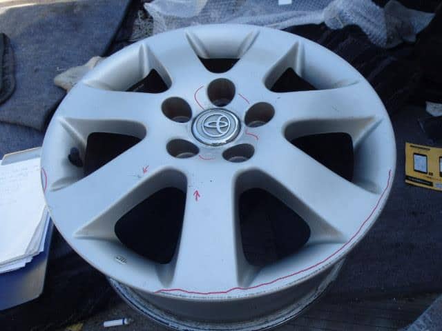 Used]Mark II JZX110 aluminum wheel 426112A050 - BE FORWARD Auto Parts