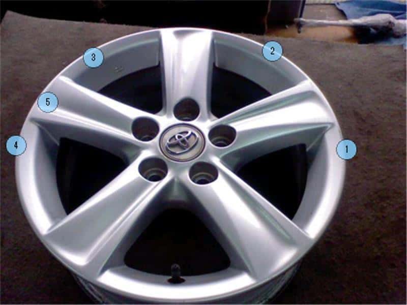 Recondition Toyota Mark X Wheels 2011 DBA-GRX130 4261122A80