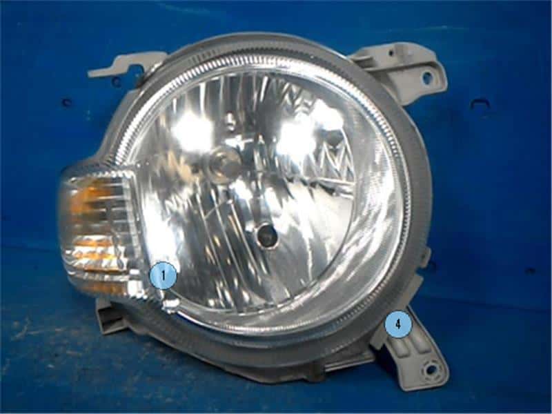 Used]Left Headlight DAIHATSU Mira cocoa 2014 DBA-L675S - BE