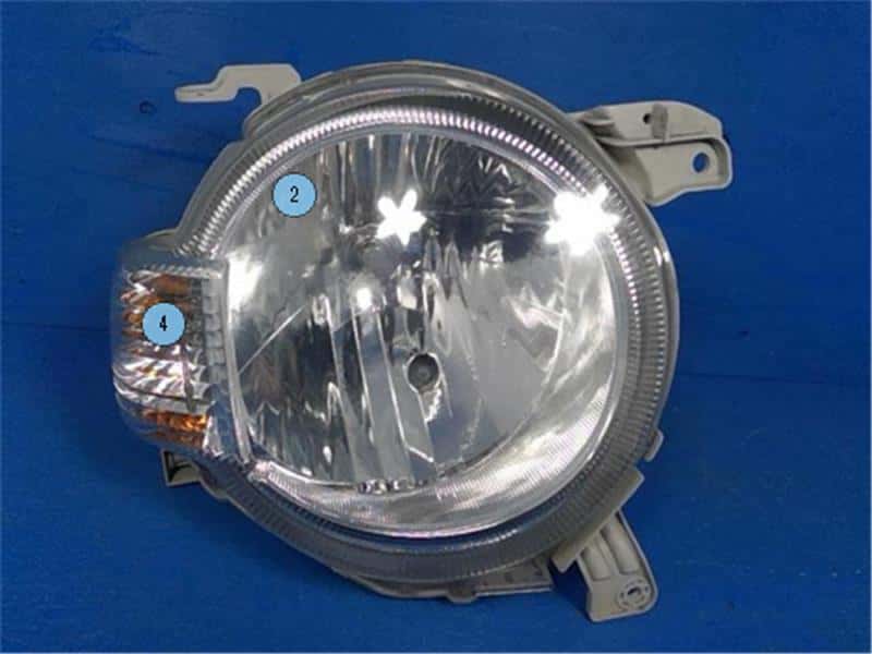 Used]Right Headlight DAIHATSU Mira cocoa 2010 DBA-L675S 81110B2530