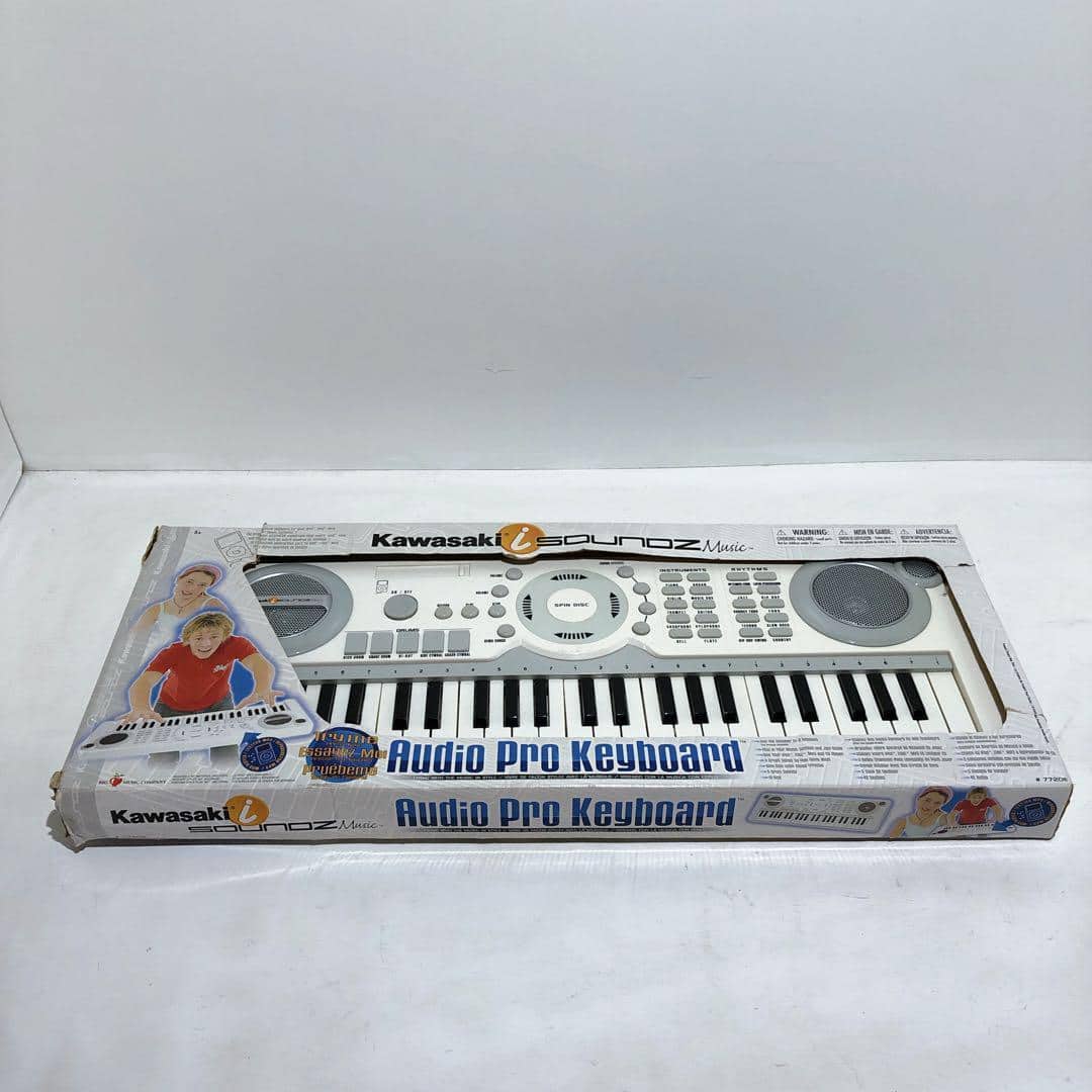 Used]KAWASAKI SOUNDZ Music keyboard piano USA English - BE