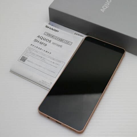 New]SHARP AQUOS sense6 6.1 type 64GB Black SIM-free SH-M19