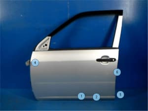 Front Left Door Assembly TOYOTA Probox Van 2010 DBE-NCP51V (PA111808438) 