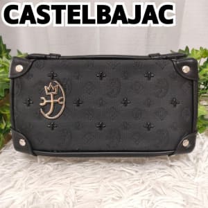 ◆　 ◆ CASTELBAJAC long wallet whole pattern black CASTELBAJAC wallet black logo monogram man card case woman coin case small change (PA116496205) 