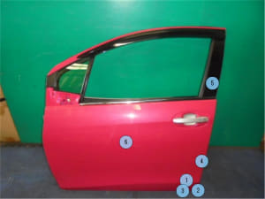 Front Left Door Assembly TOYOTA Vitz 2012 DBA-NSP130 (PA100798532) 