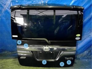 Back Door Assembly DAIHATSU Tanto 2013 DBA-LA610S 67005B2B30C0 (PA111238757) 