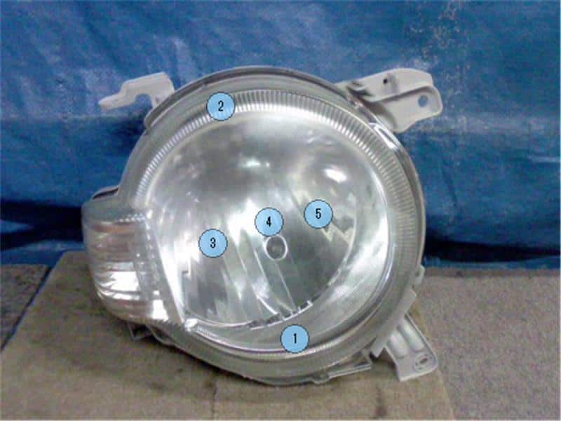 Used]Left Headlight DAIHATSU Mira cocoa 2014 DBA-L675S - BE
