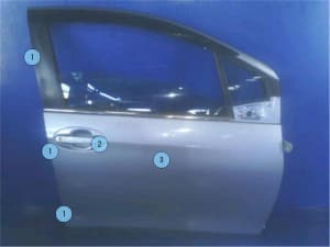 Front Right Door Assembly TOYOTA Vitz 2012 DBA-NSP130 (PA114884059) 