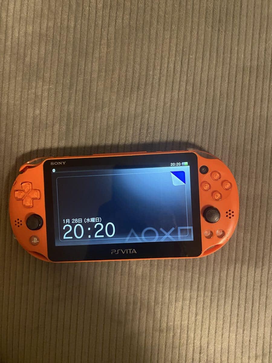 Used]PSVITA box set Black SONY PlayStation VITA PCH-2000 back