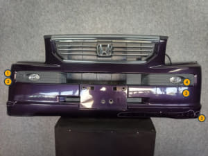 Front Bumper HONDA Vamos 2007 ABA-HM1 71101S8R030ZU (PA117333425) 