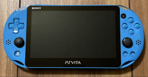 [Tested] PlayStation Vita Wi-Fi model Aqua blue PCH-2000ZA23 (PA124675623) 