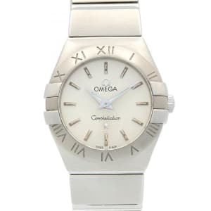 Omega OMEGA constellation brush watch clock stainless steel silver system 123.10.24.60.02.001 (PA124839071) 