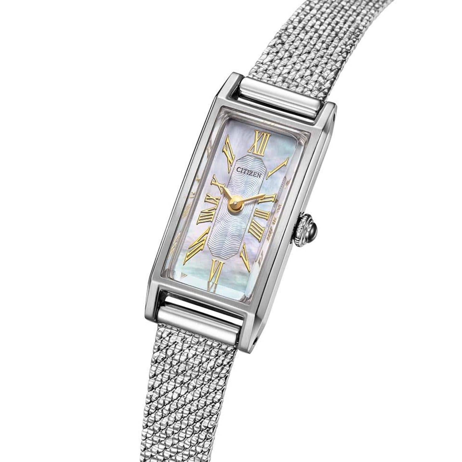 New]Citizen Kii Ladies Eco-Drive Solar Watch Rose Gold EG2043-57A
