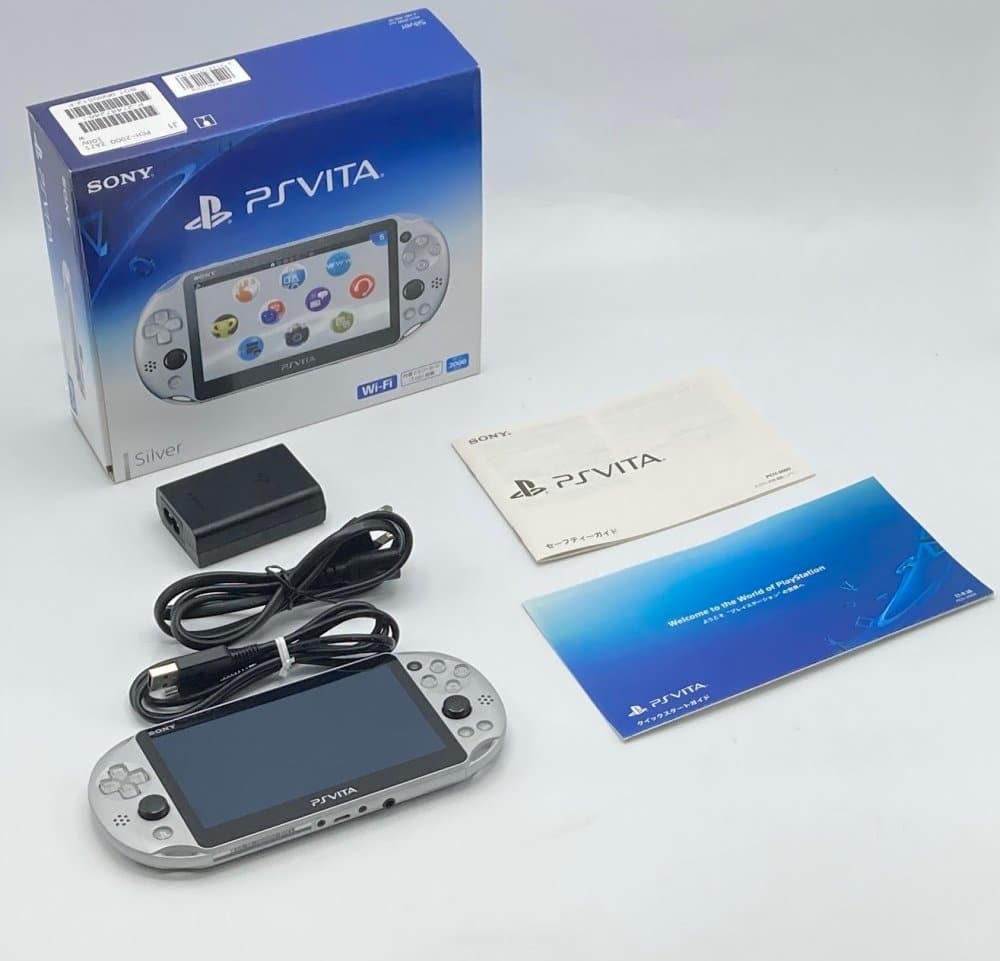 Used]Sony PSVita PlayStation Vita Wi-Fi Crystal White PCH-1000