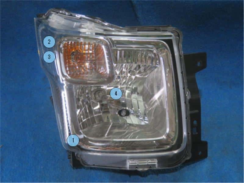 Used]Left Headlight SUZUKI Wagon R 2018 DAA-MH55S 3532063R10 - BE