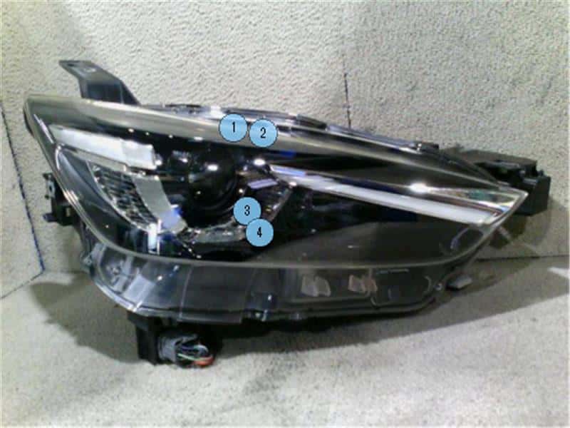 Used]CX-3 DKEFW Right Headlight DB3R51030J - BE FORWARD Auto Parts
