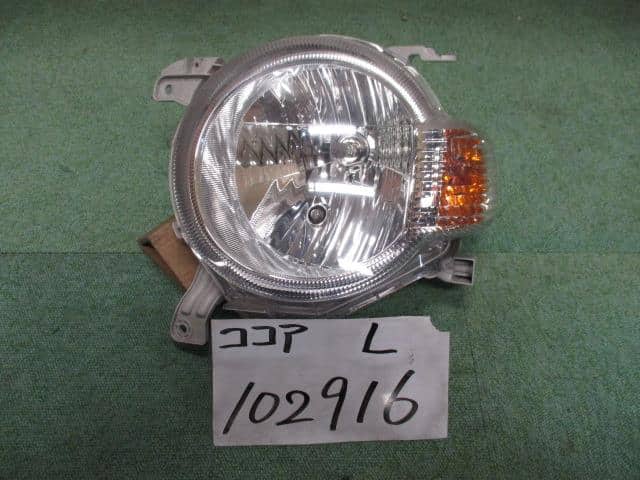 ◆Mira Cocoa 675S Left and Right Light Used]Left Headlight DAIHATSU Mira cocoa DBA-L675S - BE FORWARD