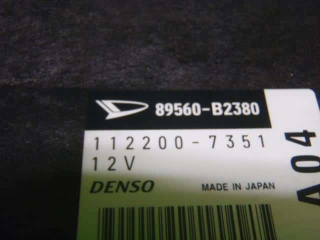 Used]Engine Control Unit / ECU DAIHATSU 89560B2380000 - BE FORWARD