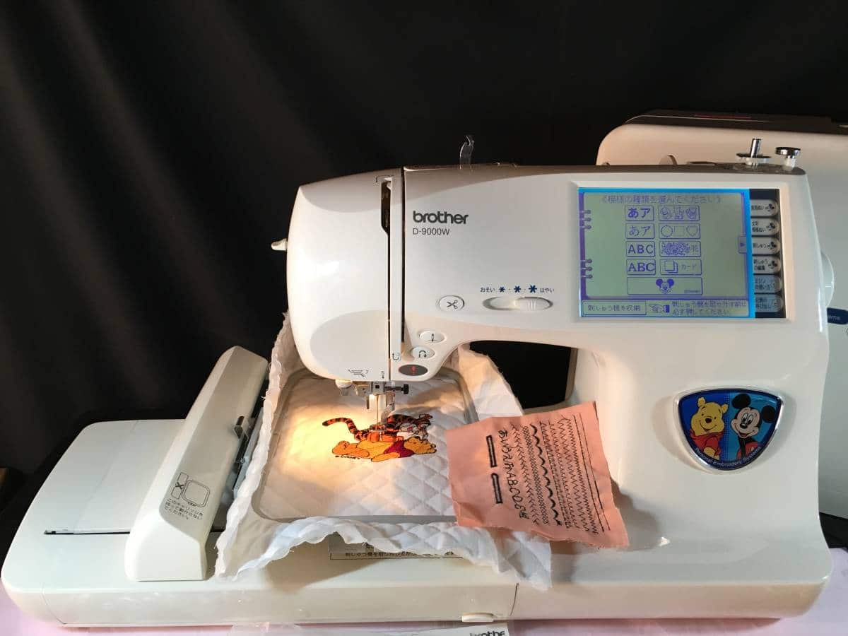 Used]Disney character embroidery possible brother CP sewing