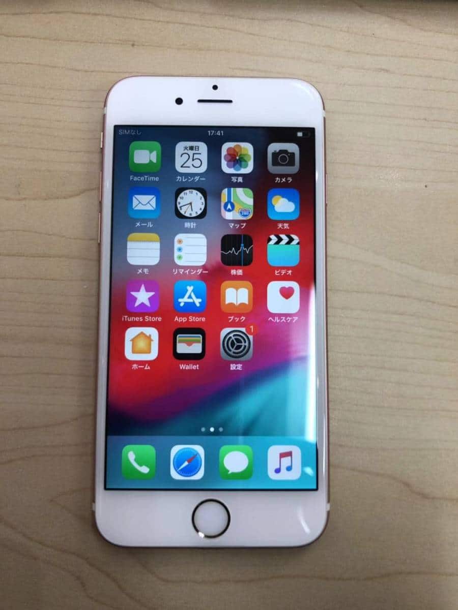 Used]The docomo iPhone6s Rose gold 64GB SIM lock cancellation SIM
