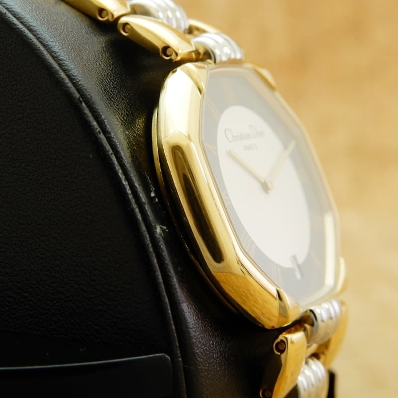 Used]ChristianDior Ref.D45-134-1 GP QZ/ Christian Dior gilding