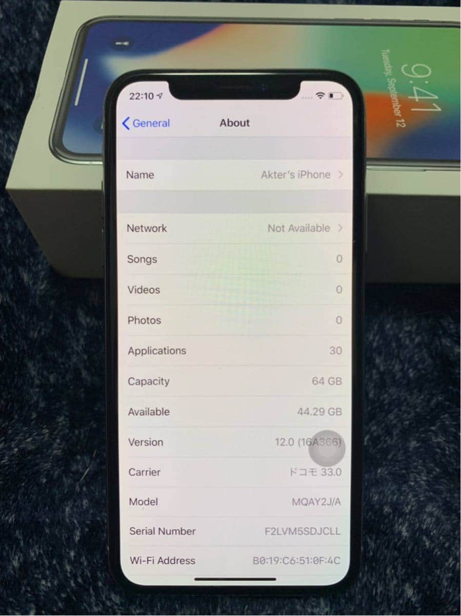 Used]iPhone X 64GB SIM-free silver softbank judgment - BE FORWARD