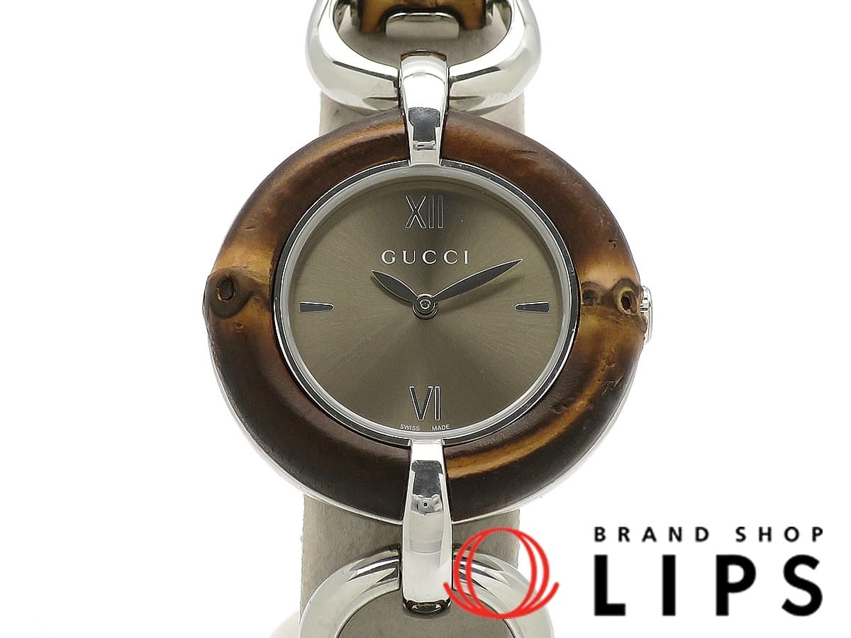 Used]GUCCI bamboo Women's clock 