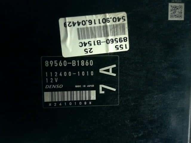 Used]Engine Control Unit TOYOTA bB 2009 DBA-QNC25 89560B1860