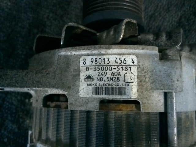 Used]Alternator ISUZU Forward 2016 TKG-FRR90S2 8 98013 456 4