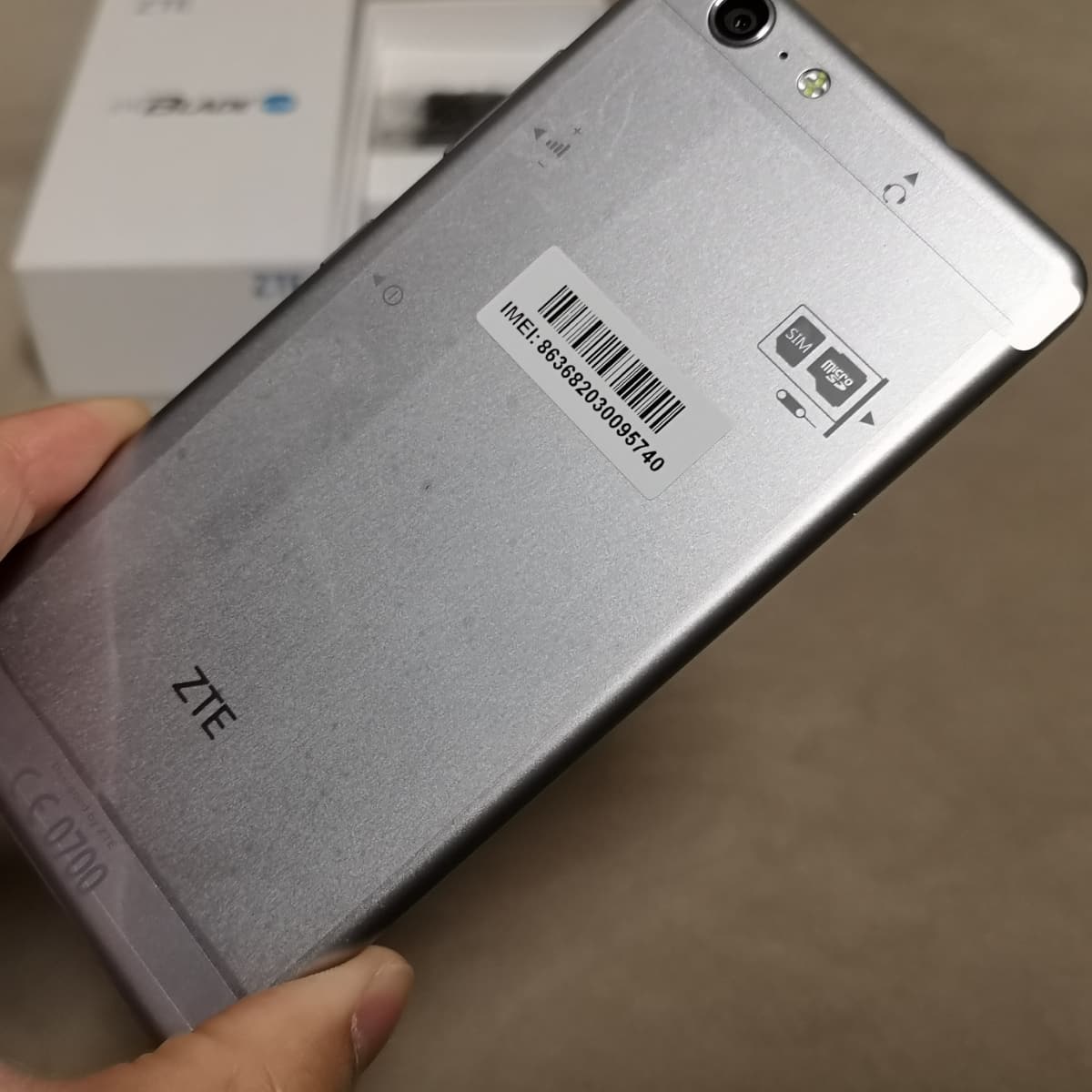 Used][ ] SIM-free ZTE BLADE V770 silver - BE FORWARD Store
