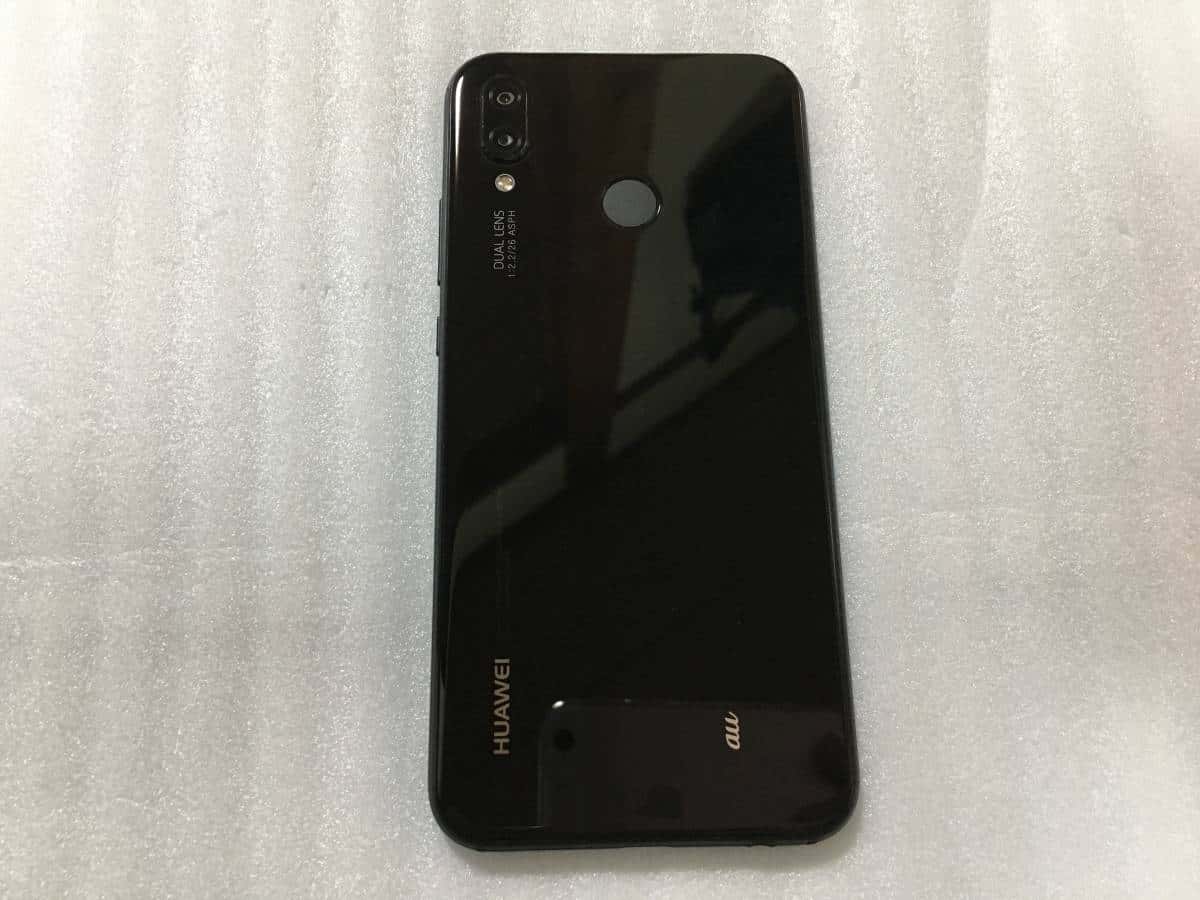 Used]AU HUAWEI P20 lite 4GB/64GB black ☆It is use of network