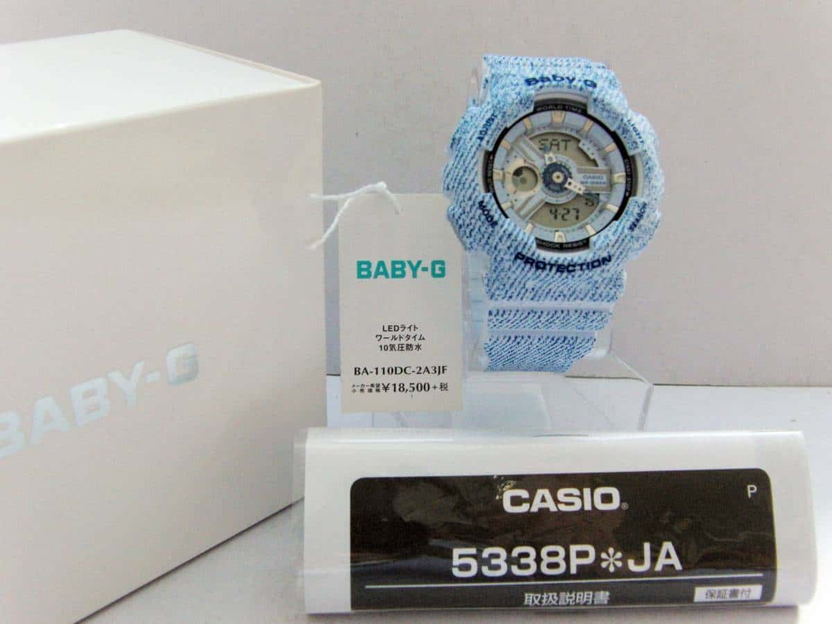 New][ ] CASIO baby G denim kolor BA-110DC-2A3JF light blue - BE FORWARD  Store