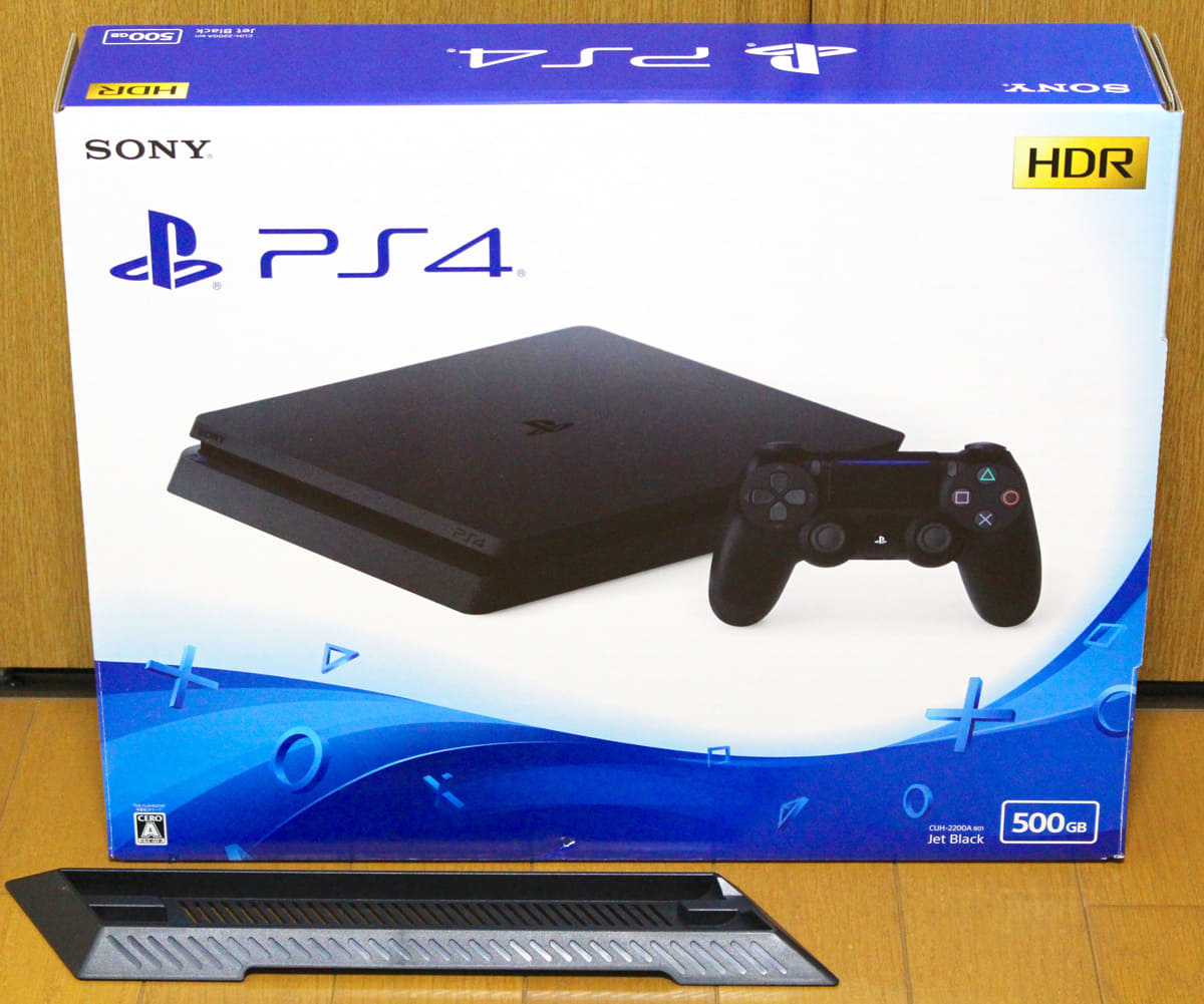 Used]/PS4 PlayStation with the SONY PlayStation4 jet black 500GB CUH- 2200AB01 Keten vertical installation stands - BE FORWARD Store