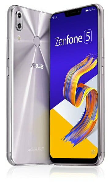 New Asus Zenfone 5 Series Space Silver Snapdragon 636 Smartphone 6 2 Inches Wide Memory Storage 6gb 64gb Nanosim X2 Dsdv Docomo Au Softbank Ze6kl Sl64s6 Sim Free Be Forward Store