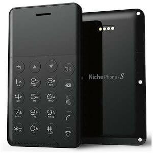 Niche Phone-S + MOB-N18-01-BLACK New mobile phone shape Card