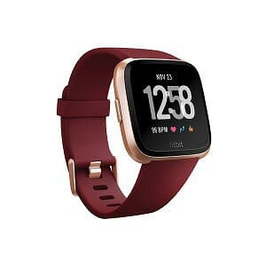 fitbit versa rose gold and ruby