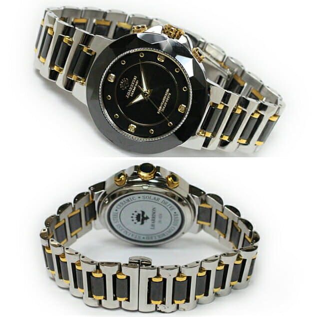 New]Jewel Eco pair watch with jewel LIFEBOOK solar electric