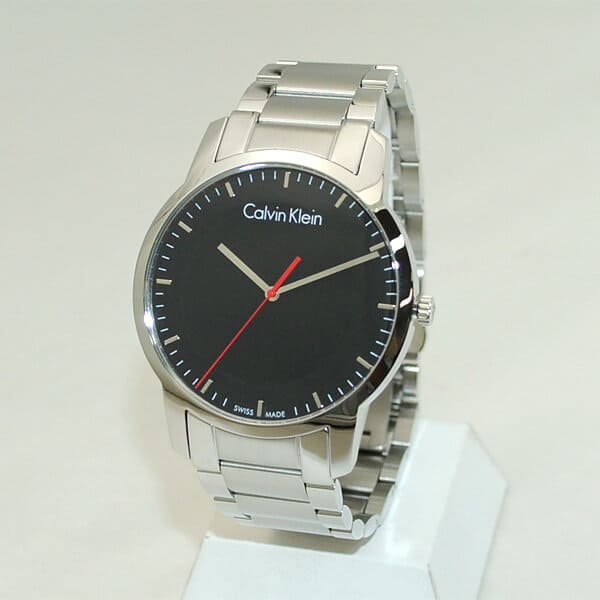 [New]Calvin Klein CK (Calvin Klein) clock watch K2G2G141 silver/black breath men watch quartz