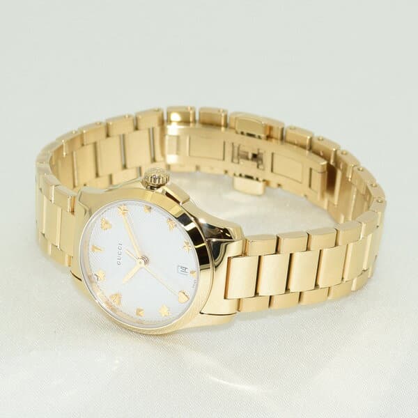 New]GUCCI (Gucci) clock watch YA126576 G time reply breath gold Lady's BE FORWARD Store