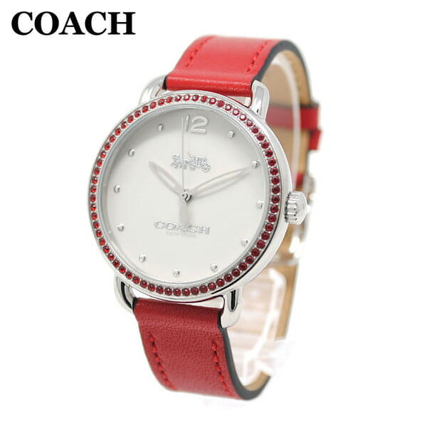 New]Coach watch Lady's 14502878 COACH DELANCEY deranshishiruba/red 