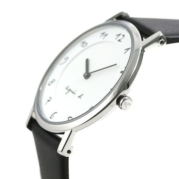 New]agnis b. clock Lady's Marcello FCSK930 agnes b. White X black