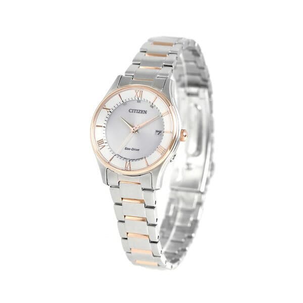 [New]Citizen Eco drive radio time signal thin lady's watch ES0002-57A ...
